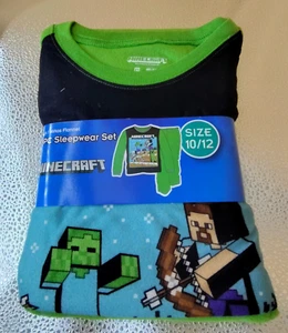 MINECRAFT 2-PC Sleepwear Size 10/12 - Picture 1 of 2