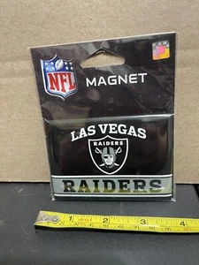 Las Vegas Raiders NFL Magnet New Sealed Wincraft 2016 Silver Black AFC West ๐ - Picture 1 of 3