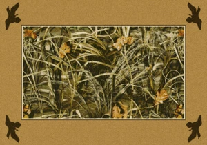 5x8 Milliken Brown Nature Print Leaves Grass Area Rug Max-4 - Aprx 5' 4" x 7' 8" - Picture 1 of 1