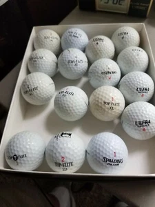 9 TOP-FLITE, 6 ULTRA AND 1 SPALDING GOLF BALLS - Picture 1 of 1