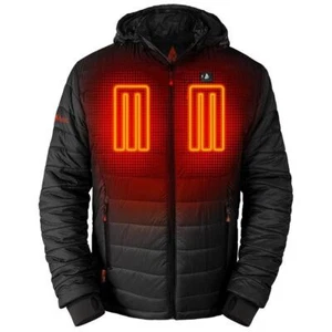 Open Box ActionHeat 5V Battery Heated Insulated Puffer Jacket W/ Hood - Men's - Picture 1 of 4