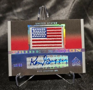 2012 SP SIGNATURE EDITION PRIDE OF A NATION KEN GRIFFEY SR. REDS #/99 - Picture 1 of 2