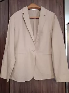 Uniqlo Leinen Blaser Damen gr.XL Beige - Bild 1 von 7