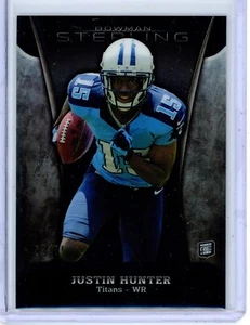 Bowman Sterling Justin Hunter 49 2013 refractor negro novato 65/75 Titans radiocontrol - Imagen 1 de 1