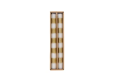 Mudpie - Gold Stripe Taper Candle Set - 49800256GS - Image 1 of 2