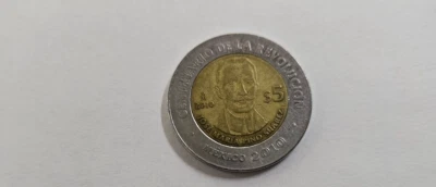Mexico Coins 5 Pesos 2010 Commemorative Jose MAria Pino Suarez) - Image 1 of 2