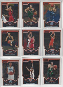 2007-08 Bowman Chrome NBA Basketball base cards pick your card