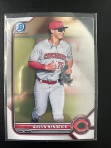 2022 Bowman Chrome Prospects #BCP33 Austin Hendrick Reds - Bild 1 von 2