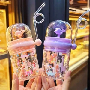 260ml Whale Water Cups Children Water Spray Cup Baby Feeding Stra2025 - Picture 1 of 14