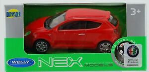 WELLY ALFA ROMEO MITO RED 1:43 DIE CAST METAL MODEL NEW IN BOX