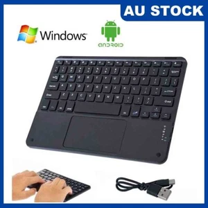 Mini Wireless Keyboard Bluetooth Keyboard Touchpad For IOS Android Windows PC - Picture 1 of 12