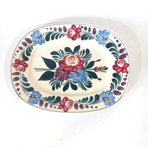 Foret Vosges Sarreguemines French Stick Floral Serving Tray Antique - Picture 1 of 4