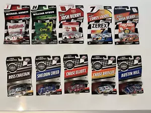 Lot of 10 Nascar Authentics Darlington 1/64 throwback Byron Berry Chastain Chase - Picture 1 of 17