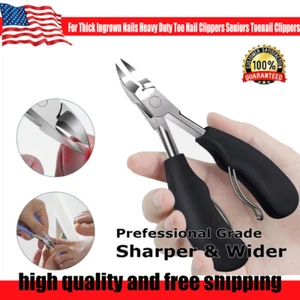 For Thick Ingrown Nails Heavy Duty Toe Nail Clippers Seniors Toenail Clippers - Picture 1 of 12
