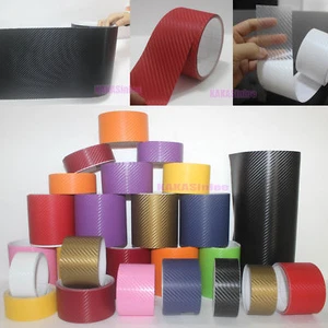 Tape Center 3D Texture Carbon Fiber Vinyl Wrap Film Sticker Decal Decoration BO - Picture 1 of 26