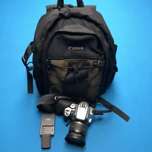 Canon Rebel XTi Digital W/EW-60C 18-55mm Lens Silver *GOOD/TESTED* W/Bag - Picture 1 of 9