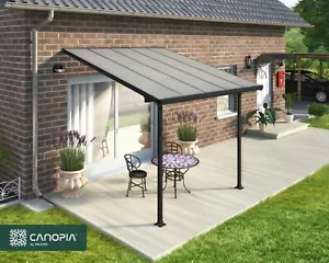 Palram - Canopia | Feria 3 x 3 DIY Patio Cover Dark Grey Clear - Picture 1 of 10