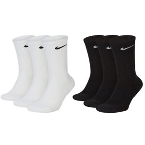 NIKE Everyday Sport White/Black Crew Training Socks (3 Pair)
