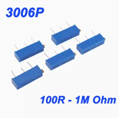 3006P 100R~1M Ohm ±10% Multi-Turn Cermet Preset Trimmer Potentiometer Pot New - Image 1 of 4