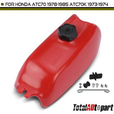Novo tanque de combustível vermelho com tampa para Honda ATC70 1978-1985 ATC70K 1973-1974 123-6-9075 - Imagem 1 de 4
