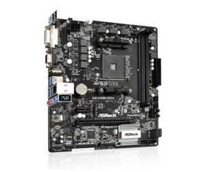PARA Placa Base Asrock AB350M-HDV AMD Socket AM4 DDR4 32G DVI HDMI VGA Micro-ATX - Imagen 1 de 4