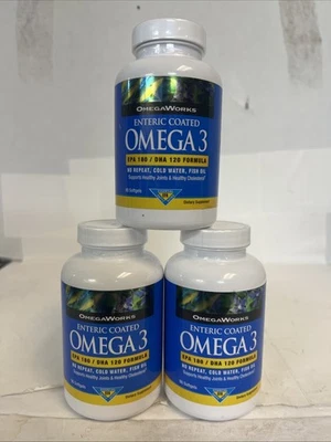3x Omega 3 con recubrimiento entérico 90 cápsulas de OmegaWorks caducidad 27/11 Foto 1 de 4