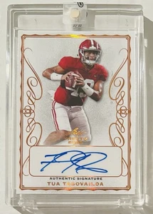 Tua Tagovailoa 2020 Leaf Trinity RC Auto Alabama Crimson Tide Miami Dolphins TT1 - Picture 1 of 2