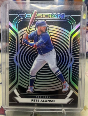 2021 Panini Chronicles - Obsidian Pete Alonso #12 - Image 1 of 2
