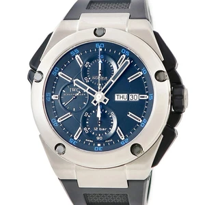 IWC Ingenieur Double Chronograph IW376501 schwarz gebraucht Uhr #111011 - Bild 1 von 7