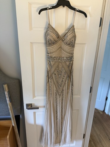 VETEMENTS Abito da ballo donna Jump Apparel beige e strass taglia 1 2