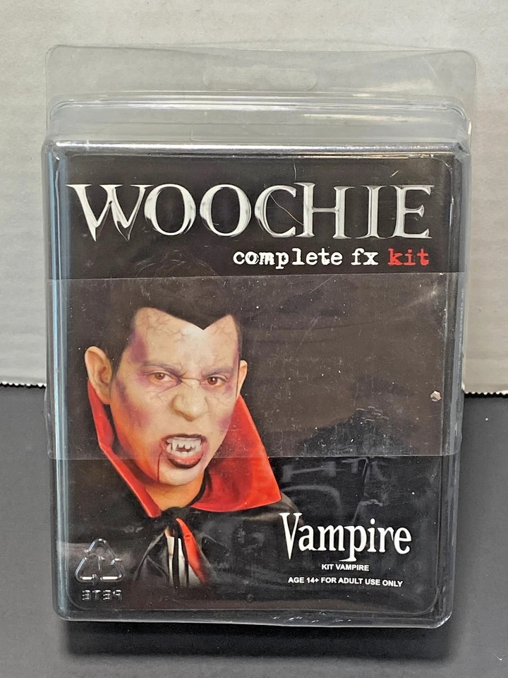 Woochie Kit Completo FX Vampiro Adulto Prótesis Dientes Látex Maquillaje Foto 1 de 3