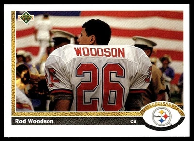 1991 Upper Deck ROD WOODSON #111 Pittsburgh Steelers HOF - Image 1 of 2