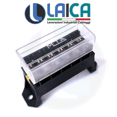 Fusible 6 Fuse Boîte Porte-Fusible Auto Moto Camper Nautique 1 Kits - Photo 1/4