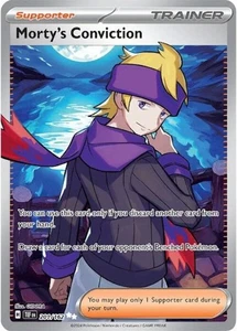 Tarjeta Holofoil ultra rara Pokemon Temporal Forces Morty's Conviction 201/162 - Imagen 1 de 1