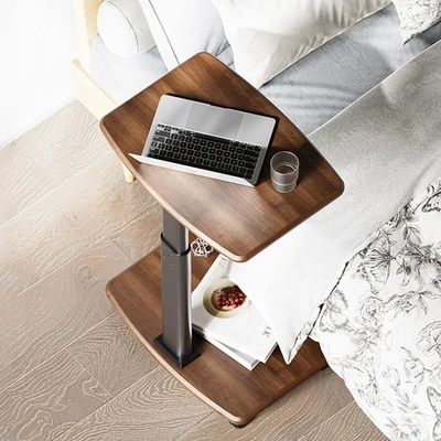 Side Table,C Table End Tablel with Wheels,C Shaped End Table for Couch&C Tabl... - Image 1 of 4