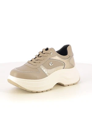 Sneakers stringate donna beige scuro Carla Kote art. X33-35K - Immagine 1 di 4