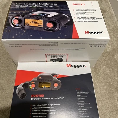Megger MFT X1 Multifunction Tester with Case plus EVX100 - Image 1 of 4