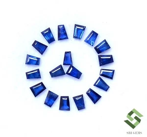 Lote de 19 gemas sueltas de corte tapper de zafiro azul natural de 2,50x2x1,50 mm 1,25 CTS - Imagen 1 de 5