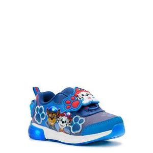 Licensed Paw Patrol Toddler Boys' Lighted Strap Sneakers, Size 5 Color Blue - Picture 1 of 5