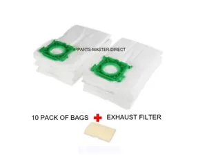 SEBO X/C/370 X1 X4 EXTRA PET UPRIGHT VACUUM CLEANER BAGS x10 WITH EXHAUST FILTER - Picture 1 of 3