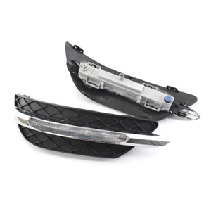 Car Cover Grille With DRL Light Trimfor Benz W204 2011-2013 - Picture 1 of 9