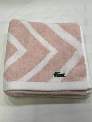 LACOSTE HAND TOWEL SHADOW DIAMOND Light pink - Image 1 of 4