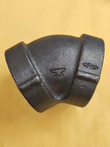 1-1/2" Cast Iron 45 Degree Elbow Class 125 - MADE IN USA - ANVIL - FACTORY NEW - Picture 1 of 10