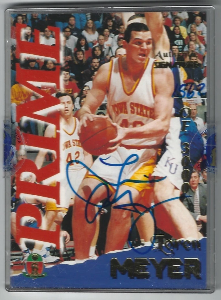 LOREN MEYER ISU IOWA STATE CYCLONES SIGNATURE ROOKIES PRIME AUTO AUTOGRAPH CARD - Image 1 of 1