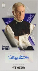 Tarjeta coleccionable con autógrafo Derek Jacobi, décimo doctor who adventures widevision - Imagen 1 de 2