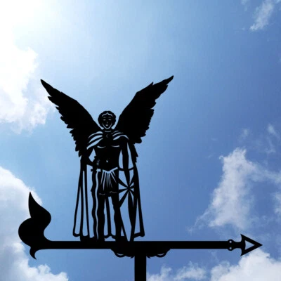 Archangel Gabriel Metal Weathervane, Angel Weather Vanе, home roof decor - Image 1 of 4