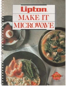 Lipton Make It Microwave Cookbook 1990 Spiral Bound Vintage - Picture 1 of 1