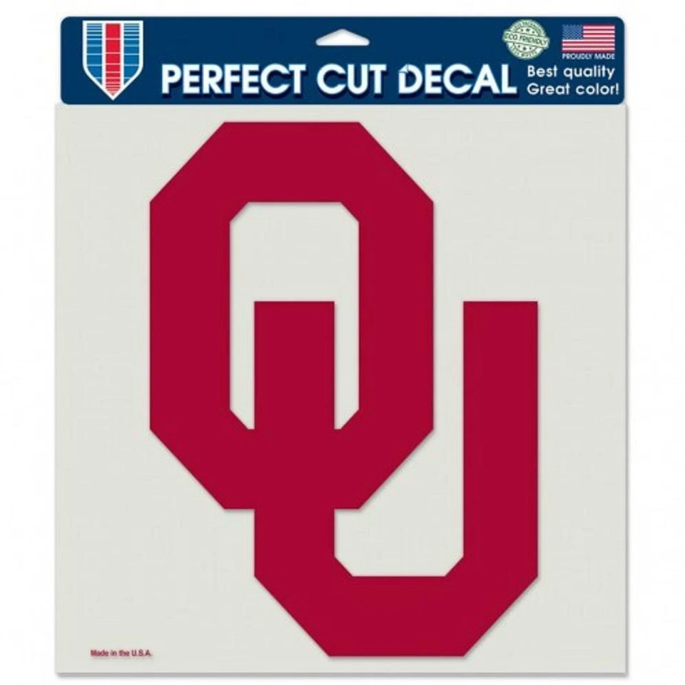 Oklahoma Sooners 8"x8" Perfect Cut Car Decal [NEW] Car Auto Sticker Emblem - Image 1 of 1