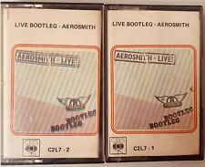 Aerosmith - Live Bootleg - Ultra Rare Original CBS Cassettes Tape Colombia 2 Pcs