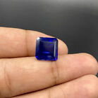 9.03 Ct Ceylon Blue Sapphire Loose Gemstone Square Octagon 12Mm Certified N217